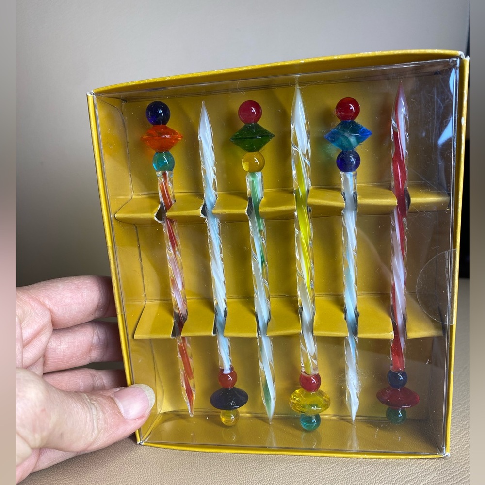 Pier 1 Imports Celebration Hors D'oeuvre 6pc. Glass Picks